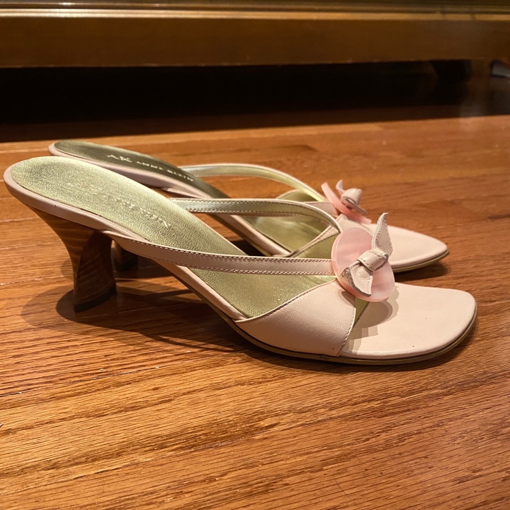 Light Pink Kitten Heel Sandals